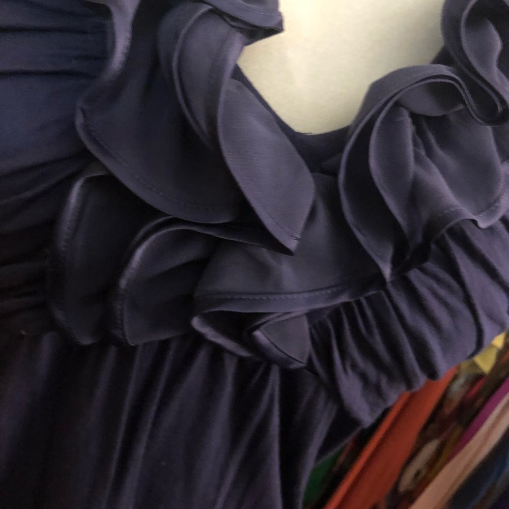 NWOT Purple Ruffle Halter Top - Picture 3 of 5